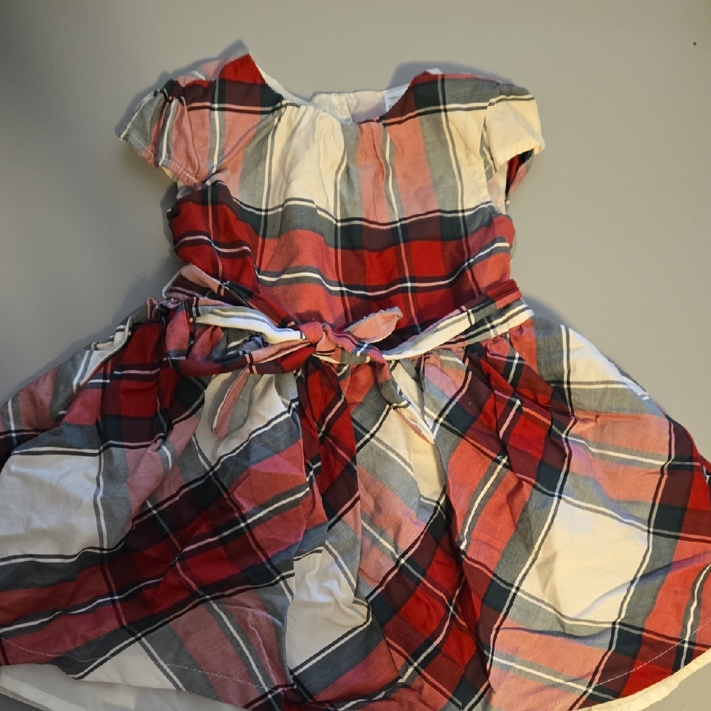 Carter's Red and White Plaid Kids Dress